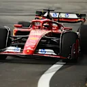 SINGAPORE, SINGAPORE - SEPTEMBER 20: Charles Leclerc of Monaco driving the (16) Ferrari SF-24 on track during practice ahead of the F1 Grand Prix of Singapore at Marina Bay Street Circuit on September 20, 2024 in Singapore, Singapore. (Photo by Clive Mason/Getty Images)