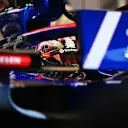 SINGAPORE, SINGAPORE - SEPTEMBER 20: Daniel Ricciardo of Australia and Visa Cash App RB prepares to drive in the garage during practice ahead of the F1 Grand Prix of Singapore at Marina Bay Street Circuit on September 20, 2024 in Singapore, Singapore. (Photo by Rudy Carezzevoli/Getty Images)