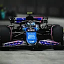 SINGAPORE, SINGAPORE - SEPTEMBER 20: Pierre Gasly of France driving the (10) Alpine F1 A524 Renault on track during practice ahead of the F1 Grand Prix of Singapore at Marina Bay Street Circuit on September 20, 2024 in Singapore, Singapore. (Photo by Clive Mason/Getty Images)