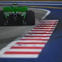 SINGAPORE, SINGAPORE - SEPTEMBER 21: Zhou Guanyu of China driving the (24) Kick Sauber C44 Ferrari on track during final practice ahead of the F1 Grand Prix of Singapore at Marina Bay Street Circuit on September 21, 2024 in Singapore, Singapore. (Photo by Rudy Carezzevoli/Getty Images)