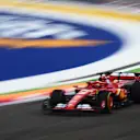SINGAPORE, SINGAPORE - SEPTEMBER 21: Charles Leclerc of Monaco driving the (16) Ferrari SF-24 on track during final practice ahead of the F1 Grand Prix of Singapore at Marina Bay Street Circuit on September 21, 2024 in Singapore, Singapore. (Photo by Clive Mason/Getty Images)