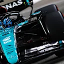 SINGAPORE, SINGAPORE - SEPTEMBER 21: George Russell of Great Britain driving the (63) Mercedes AMG Petronas F1 Team W15 on track during qualifying ahead of the F1 Grand Prix of Singapore at Marina Bay Street Circuit on September 21, 2024 in Singapore, Singapore. (Photo by Mark Thompson/Getty Images)