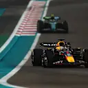 ABU DHABI, UNITED ARAB EMIRATES - DECEMBER 08: Max Verstappen of the Netherlands driving the (1) Oracle Red Bull Racing RB20 on track during the F1 Grand Prix of Abu Dhabi at Yas Marina Circuit on December 08, 2024 in Abu Dhabi, United Arab Emirates. (Photo by Bryn Lennon - Formula 1/Formula 1 via Getty Images)