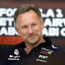 ABU DHABI, UNITED ARAB EMIRATES - DECEMBER 06: Oracle Red Bull Racing Team Principal Christian Horner attends the Team Principals Press Conference during practice ahead of the F1 Grand Prix of Abu Dhabi at Yas Marina Circuit on December 06, 2024 in Abu Dhabi, United Arab Emirates. (Photo by Bryn Lennon/Getty Images)
