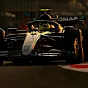 ABU DHABI, UNITED ARAB EMIRATES - DECEMBER 06: Lewis Hamilton of Great Britain driving the (44) Mercedes AMG Petronas F1 Team W15 otm during practice ahead of the F1 Grand Prix of Abu Dhabi at Yas Marina Circuit on December 06, 2024 in Abu Dhabi, United Arab Emirates. (Photo by Clive Mason/Getty Images)