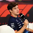 ABU DHABI, UNITED ARAB EMIRATES - DECEMBER 05: Franco Colapinto of Argentina and Williams attends the Drivers Press Conference during previews ahead of the F1 Grand Prix of Abu Dhabi at Yas Marina Circuit on December 05, 2024 in Abu Dhabi, United Arab Emirates. (Photo by Clive Mason/Getty Images)