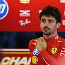 ABU DHABI, UNITED ARAB EMIRATES - DECEMBER 07: Charles Leclerc of Monaco and Ferrari prepares to drive in the garage during qualifying ahead of the F1 Grand Prix of Abu Dhabi at Yas Marina Circuit on December 07, 2024 in Abu Dhabi, United Arab Emirates. (Photo by Bryn Lennon - Formula 1/Formula 1 via Getty Images)