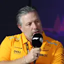 MELBOURNE, AUSTRALIA - MARCH 22: McLaren Chief Executive Officer Zak Brown attends the Team Principals Press Conference during practice ahead of the F1 Grand Prix of Australia at Albert Park Circuit on March 22, 2024 in Melbourne, Australia. (Photo by Robert Cianflone/Getty Images)
