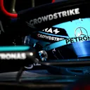 MELBOURNE, AUSTRALIA - MARCH 23: George Russell of Great Britain driving the (63) Mercedes AMG Petronas F1 Team W15 on track during qualifying ahead of the F1 Grand Prix of Australia at Albert Park Circuit on March 23, 2024 in Melbourne, Australia. (Photo by Clive Mason - Formula 1/Formula 1 via Getty Images)