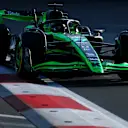 BAKU, AZERBAIJAN - SEPTEMBER 13: Valtteri Bottas of Finland driving the (77) Kick Sauber C44 Ferrari on track during practice ahead of the F1 Grand Prix of Azerbaijan at Baku City Circuit on September 13, 2024 in Baku, Azerbaijan. (Photo by Clive Rose - Formula 1/Formula 1 via Getty Images)