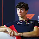 BAKU, AZERBAIJAN - SEPTEMBER 12: Oliver Bearman of Great Britain and Haas F1 attends the Drivers Press Conference during previews ahead of the F1 Grand Prix of Azerbaijan at Baku City Circuit on September 12, 2024 in Baku, Azerbaijan. (Photo by Clive Rose/Getty Images)