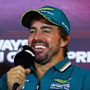 BAKU, AZERBAIJAN - SEPTEMBER 12: Fernando Alonso of Spain and Aston Martin F1 Team attends the Drivers Press Conference during previews ahead of the F1 Grand Prix of Azerbaijan at Baku City Circuit on September 12, 2024 in Baku, Azerbaijan. (Photo by Clive Rose/Getty Images)