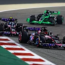 BAHRAIN, BAHRAIN - MARCH 02: Esteban Ocon of France driving the (31) Alpine F1 A524 Renault leads Pierre Gasly of France driving the (10) Alpine F1 A524 Renault during the F1 Grand Prix of Bahrain at Bahrain International Circuit on March 02, 2024 in Bahrain, Bahrain. (Photo by Clive Rose/Getty Images)