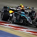 BAHRAIN, BAHRAIN - MARCH 02: George Russell of Great Britain driving the (63) Mercedes AMG Petronas F1 Team W15 on track during the F1 Grand Prix of Bahrain at Bahrain International Circuit on March 02, 2024 in Bahrain, Bahrain. (Photo by Clive Rose/Getty Images)