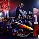 BAHRAIN, BAHRAIN - MARCH 02: Race winner Max Verstappen of the Netherlands and Oracle Red Bull Racing celebrates in parc ferme during the F1 Grand Prix of Bahrain at Bahrain International Circuit on March 02, 2024 in Bahrain, Bahrain. (Photo by Mark Thompson/Getty Images)