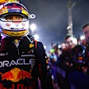 BAHRAIN, BAHRAIN - MARCH 02: Second placed Sergio Perez of Mexico and Oracle Red Bull Racing walks in parc ferme during the F1 Grand Prix of Bahrain at Bahrain International Circuit on March 02, 2024 in Bahrain, Bahrain. (Photo by Mark Thompson/Getty Images)