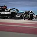 BAHRAIN, BAHRAIN - MARCH 02: Lewis Hamilton of Great Britain driving the (44) Mercedes AMG Petronas F1 Team W15 on track during the F1 Grand Prix of Bahrain at Bahrain International Circuit on March 02, 2024 in Bahrain, Bahrain. (Photo by Rudy Carezzevoli/Getty Images)