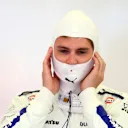 BAHRAIN, BAHRAIN - FEBRUARY 29: Logan Sargeant of United States and Williams prepares to drive in the garage during practice ahead of the F1 Grand Prix of Bahrain at Bahrain International Circuit on February 29, 2024 in Bahrain, Bahrain. (Photo by Peter Fox - Formula 1/Formula 1 via Getty Images)