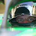 BAHRAIN, BAHRAIN - FEBRUARY 29: Valtteri Bottas of Finland and Stake F1 Team Kick Sauber prepares to drive in the garage during practice ahead of the F1 Grand Prix of Bahrain at Bahrain International Circuit on February 29, 2024 in Bahrain, Bahrain. (Photo by Peter Fox - Formula 1/Formula 1 via Getty Images)