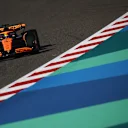 BAHRAIN, BAHRAIN - FEBRUARY 29: Oscar Piastri of Australia driving the (81) McLaren MCL38 Mercedes on track during practice ahead of the F1 Grand Prix of Bahrain at Bahrain International Circuit on February 29, 2024 in Bahrain, Bahrain. (Photo by Clive Mason/Getty Images)