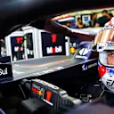 BAHRAIN, BAHRAIN - FEBRUARY 29: Max Verstappen of the Netherlands and Oracle Red Bull Racing prepares to drive in the garage during practice ahead of the F1 Grand Prix of Bahrain at Bahrain International Circuit on February 29, 2024 in Bahrain, Bahrain. (Photo by Mark Thompson/Getty Images)
