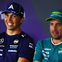 BAHRAIN, BAHRAIN - FEBRUARY 28: Alexander Albon of Thailand and Williams reacts in the Drivers Press Conference during previews ahead of the F1 Grand Prix of Bahrain at Bahrain International Circuit on February 28, 2024 in Bahrain, Bahrain. (Photo by Clive Rose/Getty Images)