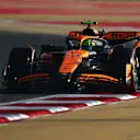 BAHRAIN, BAHRAIN - MARCH 01: Lando Norris of Great Britain driving the (4) McLaren MCL38 Mercedes on track during final practice ahead of the F1 Grand Prix of Bahrain at Bahrain International Circuit on March 01, 2024 in Bahrain, Bahrain. (Photo by Bryn Lennon - Formula 1/Formula 1 via Getty Images)