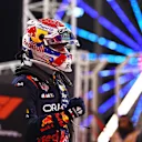 BAHRAIN, BAHRAIN - MARCH 01: Pole position qualifier Max Verstappen of the Netherlands and Oracle Red Bull Racing celebrates in parc ferme during qualifying ahead of the F1 Grand Prix of Bahrain at Bahrain International Circuit on March 01, 2024 in Bahrain, Bahrain. (Photo by Bryn Lennon - Formula 1/Formula 1 via Getty Images)