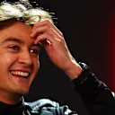 BAHRAIN, BAHRAIN - MARCH 01: Third placed qualifier George Russell of Great Britain and Mercedes reacts in the paddock during qualifying ahead of the F1 Grand Prix of Bahrain at Bahrain International Circuit on March 01, 2024 in Bahrain, Bahrain. (Photo by Clive Rose/Getty Images)