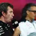 SPA, BELGIUM - JULY 26: Bruno Famin, Team Principal of Alpine F1 attends the Team Principals Press Conference during practice ahead of the F1 Grand Prix of Belgium at Circuit de Spa-Francorchamps on July 26, 2024 in Spa, Belgium. (Photo by Bryn Lennon/Getty Images)