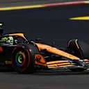 SPA, BELGIUM - JULY 26: Lando Norris of Great Britain driving the (4) McLaren MCL38 Mercedes on track during practice ahead of the F1 Grand Prix of Belgium at Circuit de Spa-Francorchamps on July 26, 2024 in Spa, Belgium. (Photo by Dean Mouhtaropoulos/Getty Images)