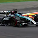 SPA, BELGIUM - JULY 26: George Russell of Great Britain driving the (63) Mercedes AMG Petronas F1 Team W15 on track during practice ahead of the F1 Grand Prix of Belgium at Circuit de Spa-Francorchamps on July 26, 2024 in Spa, Belgium. (Photo by Dean Mouhtaropoulos/Getty Images)