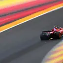 SPA, BELGIUM - JULY 26: Sparks fly behind Carlos Sainz of Spain driving (55) the Ferrari SF-24 during practice ahead of the F1 Grand Prix of Belgium at Circuit de Spa-Francorchamps on July 26, 2024 in Spa, Belgium. (Photo by Rudy Carezzevoli/Getty Images)