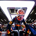 SPA, BELGIUM - JULY 26: Max Verstappen of the Netherlands and Oracle Red Bull Racing climbs from his car in the garage during practice ahead of the F1 Grand Prix of Belgium at Circuit de Spa-Francorchamps on July 26, 2024 in Spa, Belgium. (Photo by Mark Thompson/Getty Images)