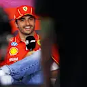 SPA, BELGIUM - JULY 25: Carlos Sainz of Spain and Ferrari attends the Drivers Press Conference during previews ahead of the F1 Grand Prix of Belgium at Circuit de Spa-Francorchamps on July 25, 2024 in Spa, Belgium. (Photo by Dean Mouhtaropoulos/Getty Images)
