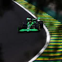 SAO PAULO, BRAZIL - NOVEMBER 01: Valtteri Bottas of Finland driving the (77) Kick Sauber C44 Ferrari on track during practice ahead of the F1 Grand Prix of Brazil at Autodromo Jose Carlos Pace on November 01, 2024 in Sao Paulo, Brazil. (Photo by Mark Thompson/Getty Images)