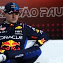 SAO PAULO, BRAZIL - NOVEMBER 02: Third placed Max Verstappen of the Netherlands and Oracle Red Bull Racing attends the press conference after the Sprint ahead of the F1 Grand Prix of Brazil at Autodromo Jose Carlos Pace on November 02, 2024 in Sao Paulo, Brazil. (Photo by Lars Baron/Getty Images)