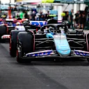 MONTREAL, QUEBEC - JUNE 08: Pierre Gasly of France driving the (10) Alpine F1 A524 Renault lines up in the Pitlane during qualifying ahead of the F1 Grand Prix of Canada at Circuit Gilles Villeneuve on June 08, 2024 in Montreal, Quebec. (Photo by Mark Thompson/Getty Images)