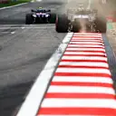 SHANGHAI, CHINA - APRIL 19: Pierre Gasly of France driving the (10) Alpine F1 A524 Renault kicks up sparks on track during practice ahead of the F1 Grand Prix of China at Shanghai International Circuit on April 19, 2024 in Shanghai, China. (Photo by Mark Thompson/Getty Images)