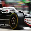 SHANGHAI, CHINA - APRIL 19: Kevin Magnussen of Denmark and Haas F1 leaves the garage during practice ahead of the F1 Grand Prix of China at Shanghai International Circuit on April 19, 2024 in Shanghai, China. (Photo by Bryn Lennon - Formula 1/Formula 1 via Getty Images)