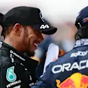 SHANGHAI, CHINA - APRIL 20: Second placed Lewis Hamilton of Great Britain and Mercedes looks on in parc ferme during the Sprint ahead of the F1 Grand Prix of China at Shanghai International Circuit on April 20, 2024 in Shanghai, China. (Photo by Mario Renzi - Formula 1/Formula 1 via Getty Images)