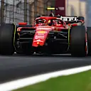 SHANGHAI, CHINA - APRIL 20: Carlos Sainz of Spain and Ferrari returns to the pitlane after crashing his Ferrari SF-24 during qualifying ahead of the F1 Grand Prix of China at Shanghai International Circuit on April 20, 2024 in Shanghai, China. (Photo by Mark Thompson/Getty Images)