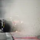 SHANGHAI, CHINA - APRIL 20: Oscar Piastri of Australia driving the (81) McLaren MCL38 Mercedes runs wide into the gravel during qualifying ahead of the F1 Grand Prix of China at Shanghai International Circuit on April 20, 2024 in Shanghai, China. (Photo by Clive Mason - Formula 1/Formula 1 via Getty Images)