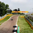 IMOLA, ITALY - MAY 19: Alexander Albon of Thailand driving the (23) Williams FW46 Mercedes follows Fernando Alonso of Spain driving the (14) Aston Martin AMR24 Mercedes on track during the F1 Grand Prix of Emilia-Romagna at Autodromo Enzo e Dino Ferrari Circuit on May 19, 2024 in Imola, Italy. (Photo by Peter Fox - Formula 1/Formula 1 via Getty Images)