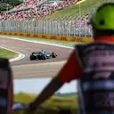 IMOLA, ITALY - MAY 19: Lance Stroll of Canada driving the (18) Aston Martin AMR24 Mercedes on track during the F1 Grand Prix of Emilia-Romagna at Autodromo Enzo e Dino Ferrari Circuit on May 19, 2024 in Imola, Italy. (Photo by Peter Fox - Formula 1/Formula 1 via Getty Images)