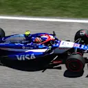 IMOLA, ITALY - MAY 17: Yuki Tsunoda of Japan driving the (22) Visa Cash App RB VCARB 01 on track during practice ahead of the F1 Grand Prix of Emilia-Romagna at Autodromo Enzo e Dino Ferrari Circuit on May 17, 2024 in Imola, Italy. (Photo by Peter Fox - Formula 1/Formula 1 via Getty Images)