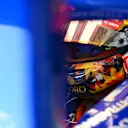 IMOLA, ITALY - MAY 18: Yuki Tsunoda of Japan and Visa Cash App RB prepares to drive in the garage during qualifying ahead of the F1 Grand Prix of Emilia-Romagna at Autodromo Enzo e Dino Ferrari Circuit on May 18, 2024 in Imola, Italy. (Photo by Rudy Carezzevoli/Getty Images)