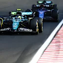 BUDAPEST, HUNGARY - JULY 21: Fernando Alonso of Spain driving the (14) Aston Martin AMR24 Mercedes on track during the F1 Grand Prix of Hungary at Hungaroring on July 21, 2024 in Budapest, Hungary. (Photo by Mark Thompson/Getty Images)