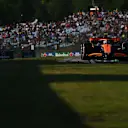 BUDAPEST, HUNGARY - JULY 19: Lando Norris of Great Britain driving the (4) McLaren MCL38 Mercedes on track during practice ahead of the F1 Grand Prix of Hungary at Hungaroring on July 19, 2024 in Budapest, Hungary. (Photo by Rudy Carezzevoli/Getty Images)