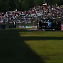 BUDAPEST, HUNGARY - JULY 19: George Russell of Great Britain driving the (63) Mercedes AMG Petronas F1 Team W15 on track during practice ahead of the F1 Grand Prix of Hungary at Hungaroring on July 19, 2024 in Budapest, Hungary. (Photo by Rudy Carezzevoli/Getty Images)